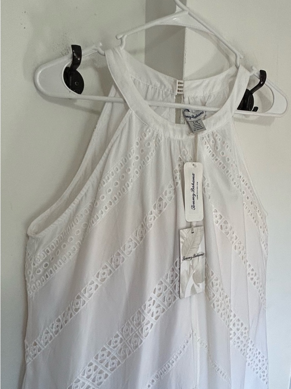 Tommy Bahama White Eyelet Maxi Dress : NWT -large - Picture 3 of 9